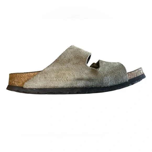 Birkenstock Arizona Tan Suede 2 Strap Sandals Size 7 EU 38 - Picture 4 of 12